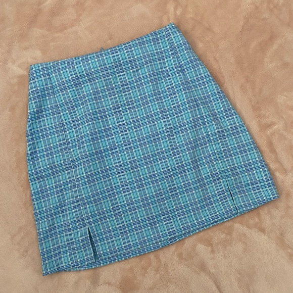 Brandy Melville Plaid Mini Skirt - Picture 1 of 4